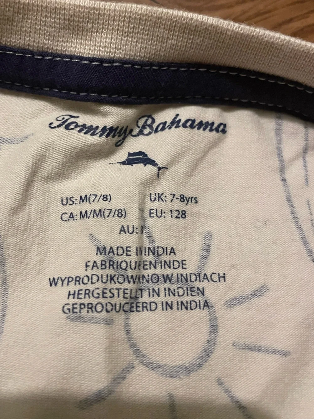 Tommy Bahama Boys Size M (7/8) 2 Piece Surf Print Tee & Shorts Set
